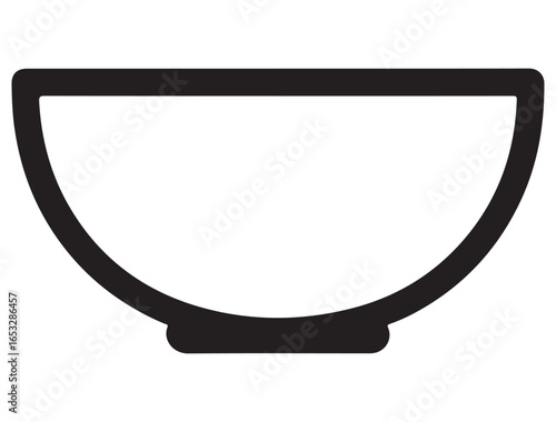 SOUP BOWL ICON SILHOUETTE