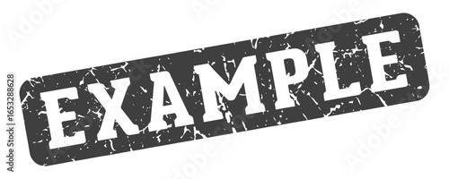 example rectangular sign. example stamp