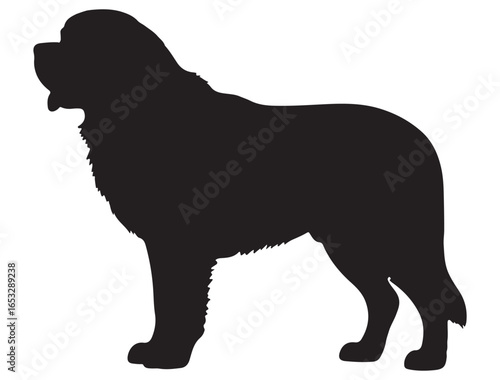 ST. BERNARD DOG SILHOUETTE