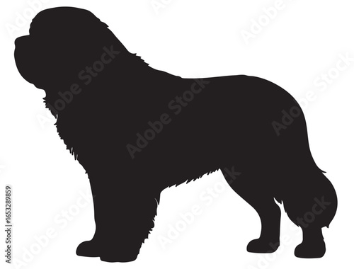 ST. BERNARD DOG SILHOUETTE