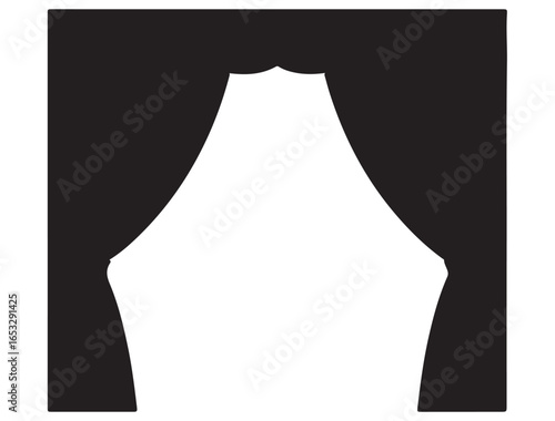 STAGE CURTAIN SILHOUETTE