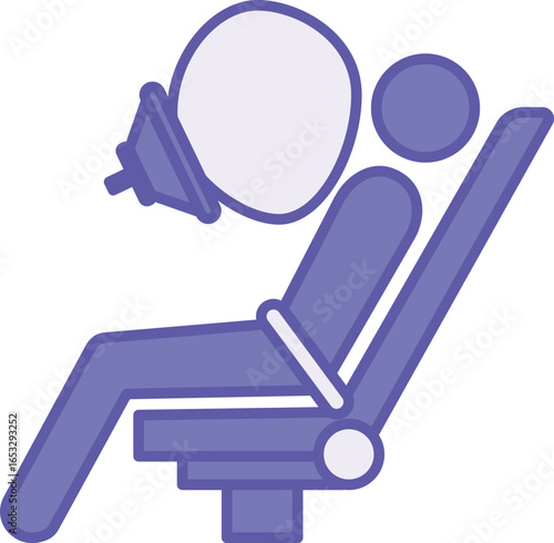 Colored Airbag Icon. Vector Illustration. A Device Designed to Mitigate the Impact of the Driver and Passengers in a Collision in Transport. Concept Safety and Protection
