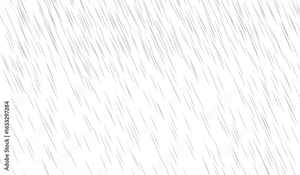 A realistic falling rain overlay for photo editing. An isolated texture of raindrops on a transparent background. A high-resolution PNG effect to add a rainy day atmosphere to any image.