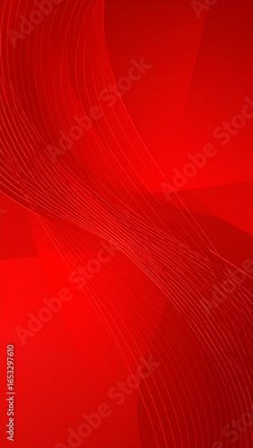 Abstract red background with wavy lines