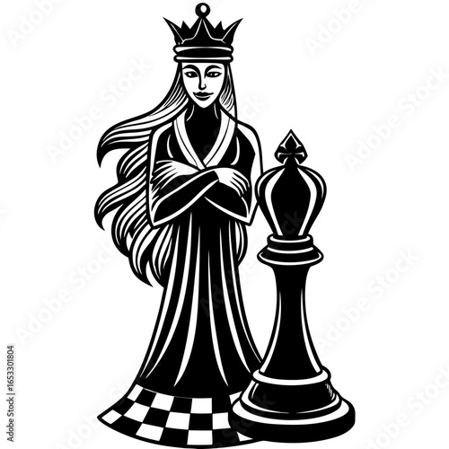black chess queen