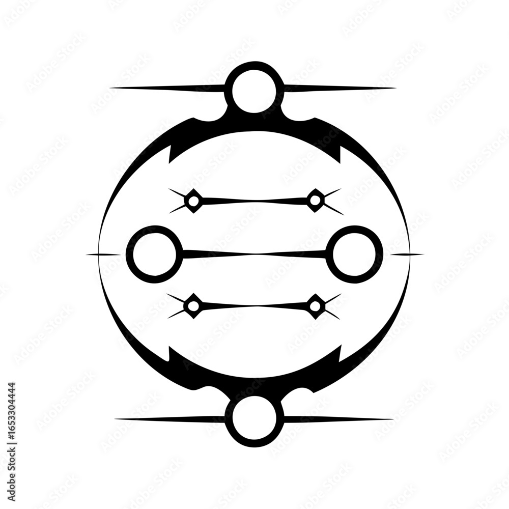 Vector art of abstract geometric symbol icon Vector art of abstract geometric symbol icon