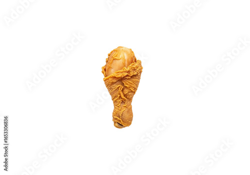fried chicken leg png on transparent background