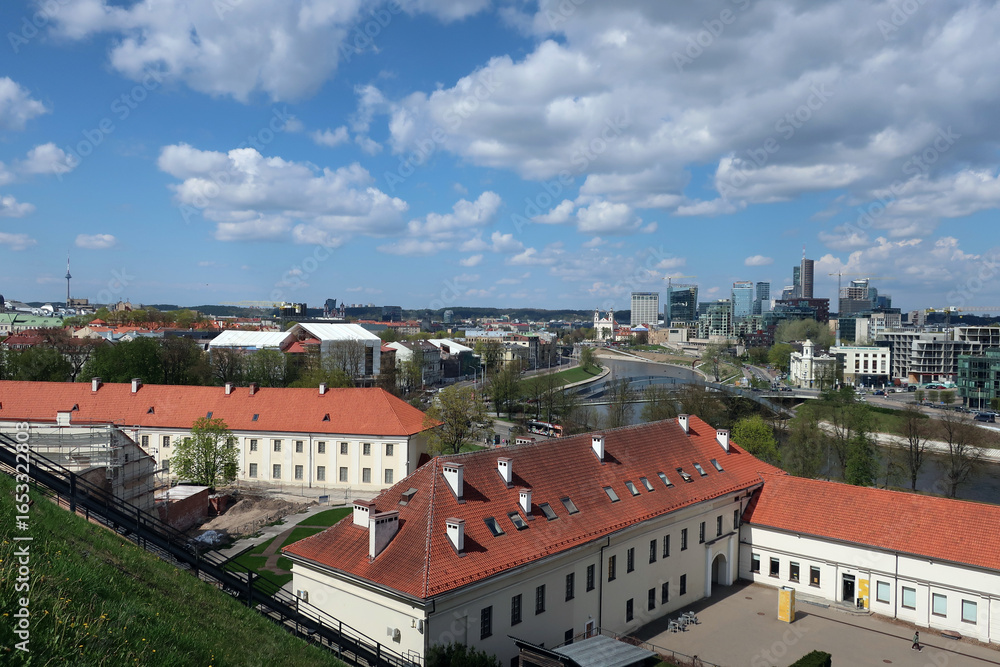 Fototapeta premium Vilnius, Lithuania. aerial view of the lithuanian city.