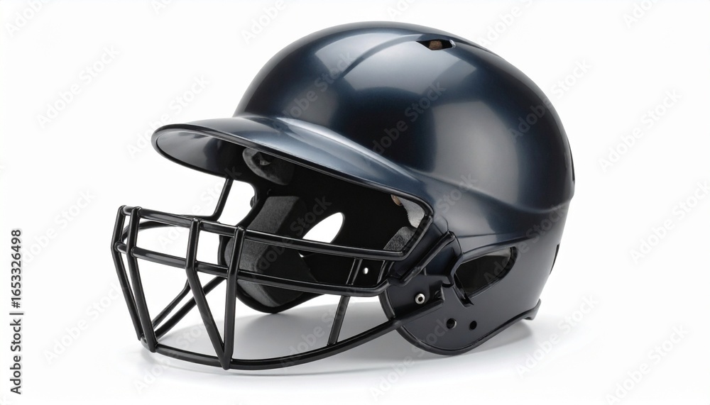 Naklejka premium black helmet isolated on white