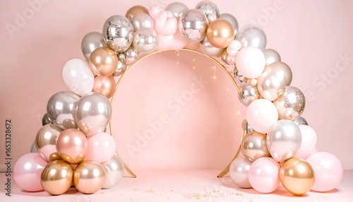 Balloon arch backdrop
