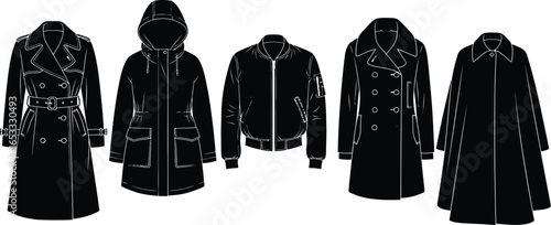 Shop stylish black coats jackets for women winter collection