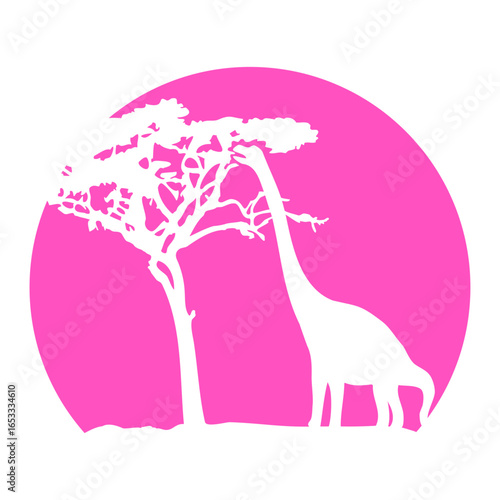 Brachiosaurus Eating Tree Sun Long Neck Giant Dino Hungry