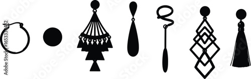Shop black earrings modern jewelry fashion accessories online