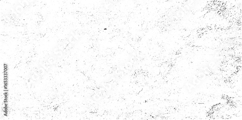 Monochrome texture composed of irregular graphic elements. Distressed uneven grunge background. Abstract vector illustration. Overlay for interesting effect and depth. Isolated on white background.