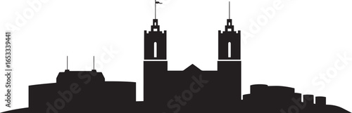 Poznan Poland Skyline Silhouette Vector Illustration with Cityscape and Architectural View