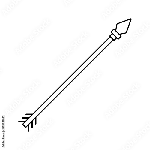 Arrow vector icon. Archery illustration sign. Archer symbol. Bow and arrows logo. Arrow for bow.