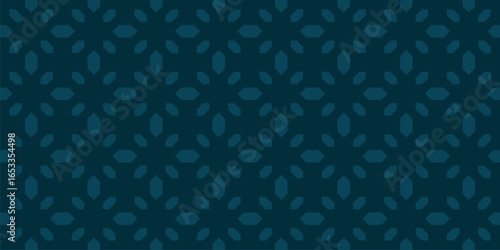 Simple minimal background. Vector geometric seamless pattern with diamond shapes, gems, flowers. Subtle abstract texture in dark blue color. Elegant minimalist design for decor, clothing, wallpaper