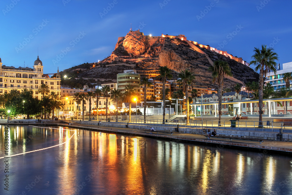 Fototapeta premium Castle Santa Barbara, Alicante, Spain