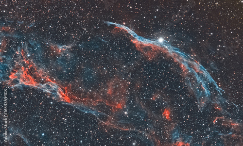 NGC 6960 (Cirrusnebel) Bicolor - echtes Bild, keine KI!