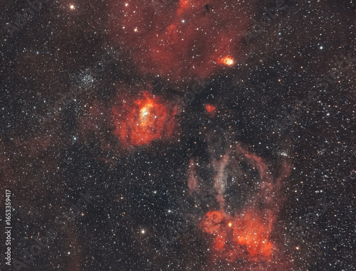 NGC 7635 (Bubble Nebel) Bicolor - echtes Bild, keine KI