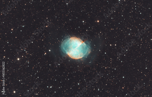 M27 (Hantelnebel), echtes Bild, keine KI