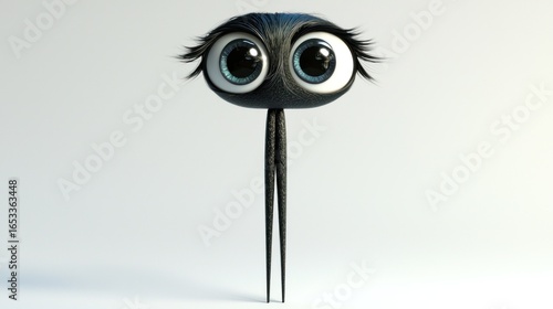 Animated creature with large eyes