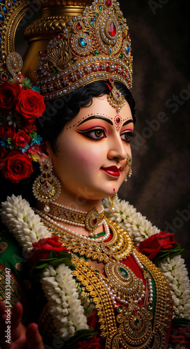 Wallpaper Mural Durga Mata Smiling Portrait With Soft Light Torontodigital.ca