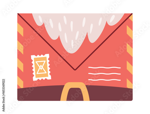 Christmas envelop Santa Claus design