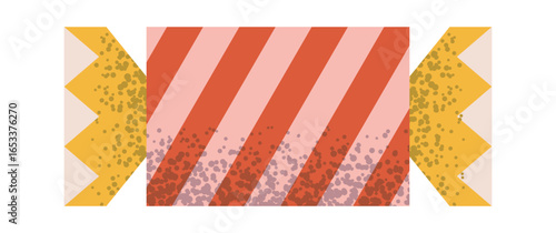 Sweet candy Christmas striped geometry