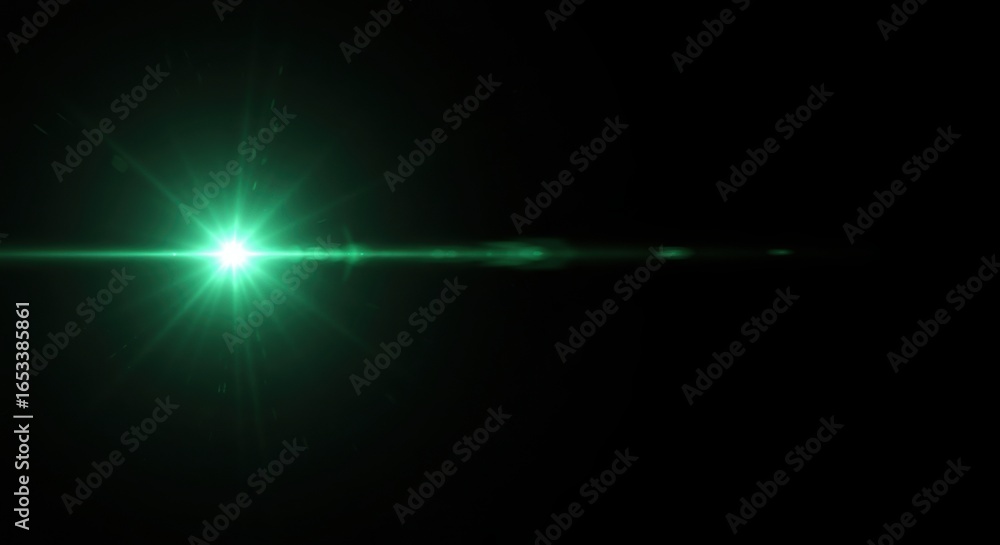 Mysterious Green Beam: A striking display of a single, intense green beam of light emanating from a brilliant source, piercing through the darkness of the surrounding space. Mysterious Green Beam: A striking display of a single, intense green beam of light emanating from a brilliant source, piercing through the darkness of the surrounding space.