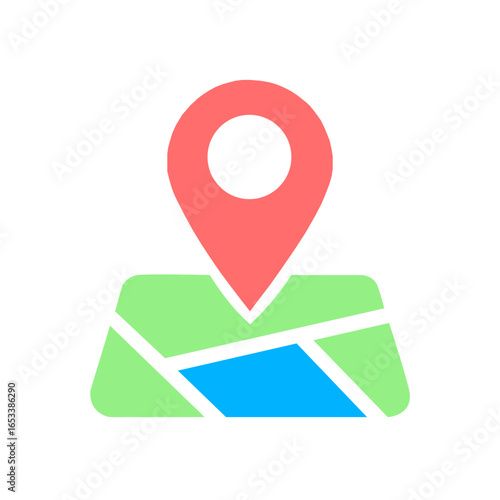 vector map pointer icon 