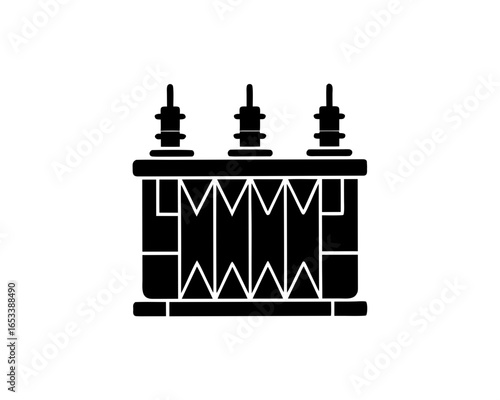 creative details electric substation icon Vector Illustration