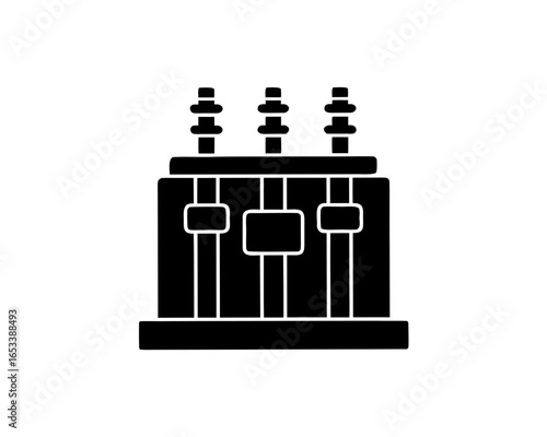 creative details electric substation icon Vector Illustration