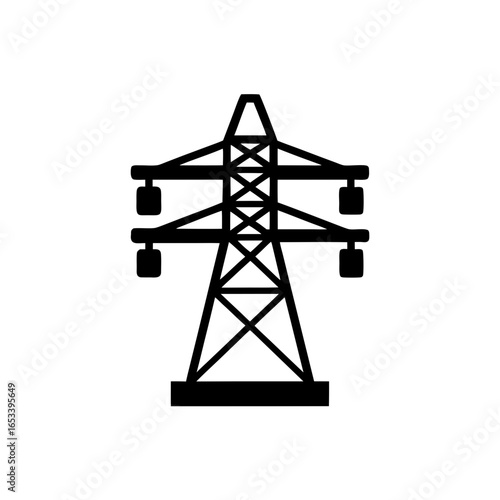 creative details transmission tower icon vector illustration