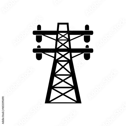creative details transmission tower icon vector illustration
