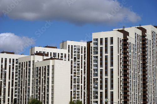 Modern residential buildings. Multi-storey apartment buildings.