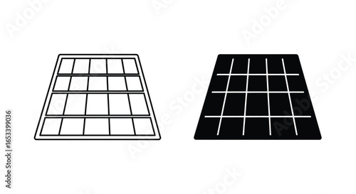Solar Panel with Sun - Renewable Energy Concept