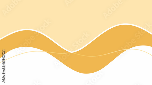 Minimalist Abstract transparency background With Gentle Orange Waves And White Accents curves