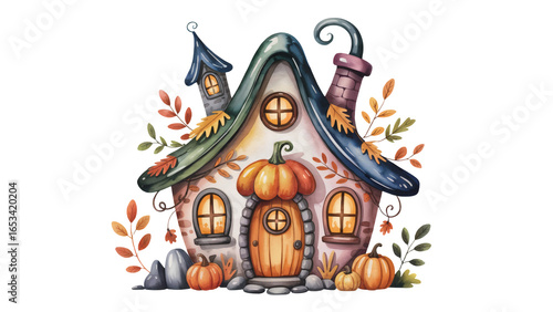 halloween pumpkin house
