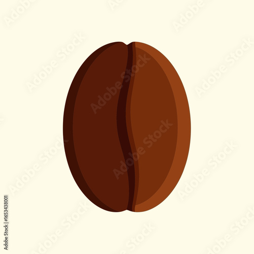 Coffee Bean Icon Vector Isolated on Clean Background