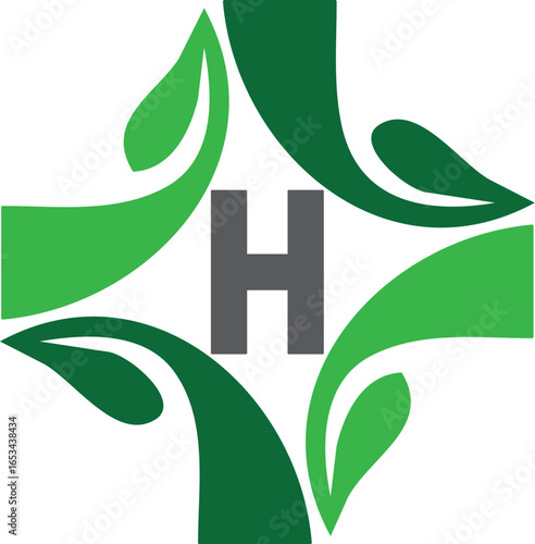 H logo design. Creative H logo design. Farming logo design. Ayurveda logo design. Vegetables logo design. Herbal logo design. Natural H logo design. Fresh food logo design. Eco, fashion logo design.