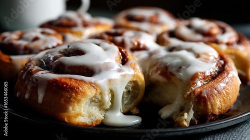 Freshly Baked Cinnamon Rolls with Cream Cheese Icing