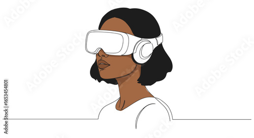 Minimalist Line Characters: Inclusive & Retro-Futurism Vector Set