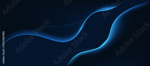Technology digital flow background, modern tech banner, corporate business concept, hi-tech abstract background  for presentation business or tech event poster EPS 10