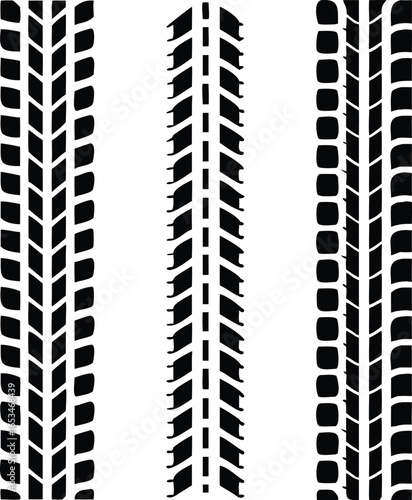 Tire Tracks Off-Road Tread Marks Illustration