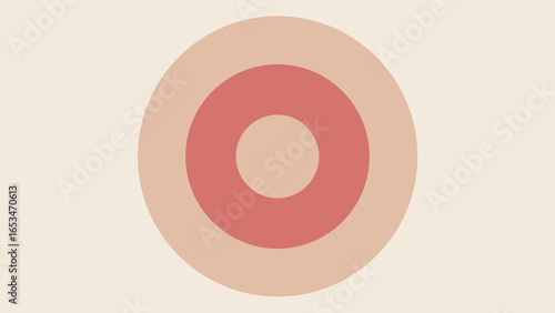 Simple Concentric Circles in Muted Pink and Beige Tones abstract geometric transparency background