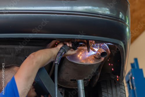 Foto Car pipe exhaust welding