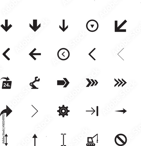 arrow icons set