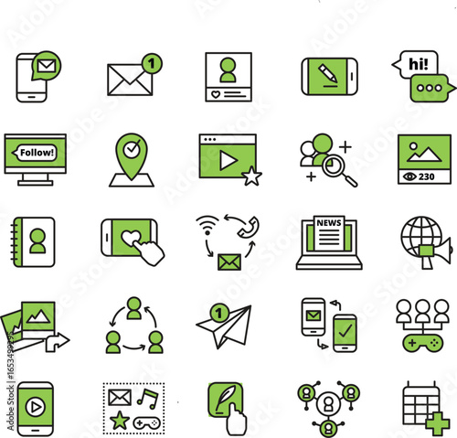 set of web icons