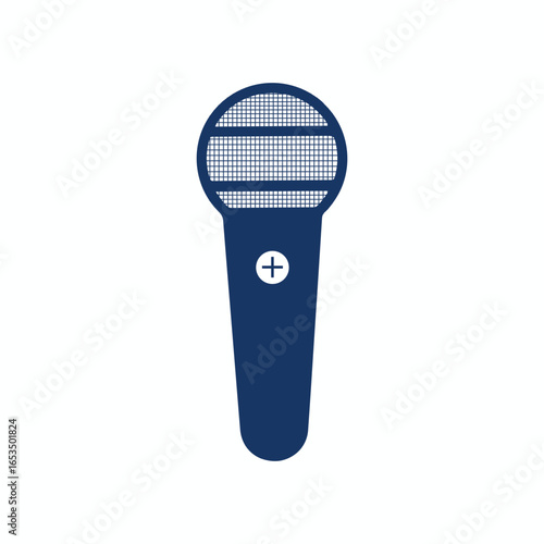 A Mic Icon on a white background, A hand drawn illustration of Mic icon on a white background